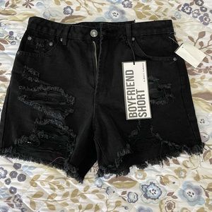 Black boyfriend Jean shorts